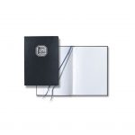 Branded Calf Leather Medium Journal Black