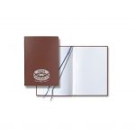 Branded Calf Leather Medium Journal Cognac