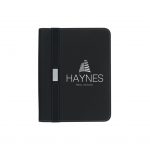 Custom Branded Contemporary Zippered Portfolio - BlackBlack