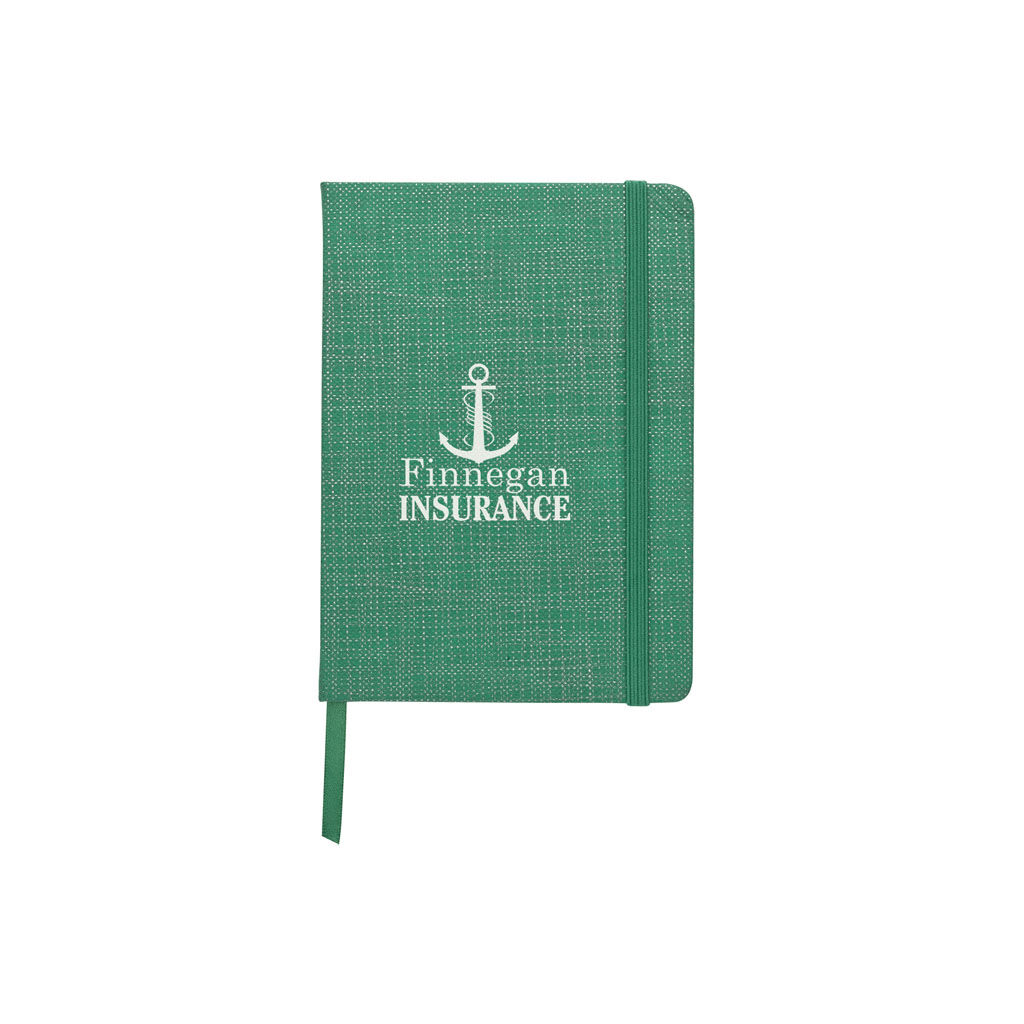 Custom Branded Crosshatch Journal - Red