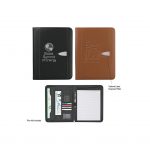 Custom Branded Eclipse Bonded Leather Zippered Portfolio