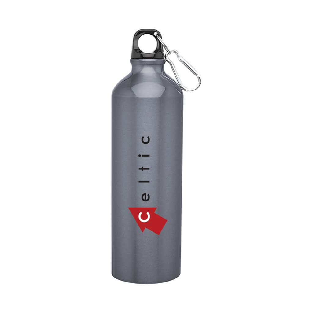 Custom Branded 24 oz h2go Aluminum Classic - Graphite