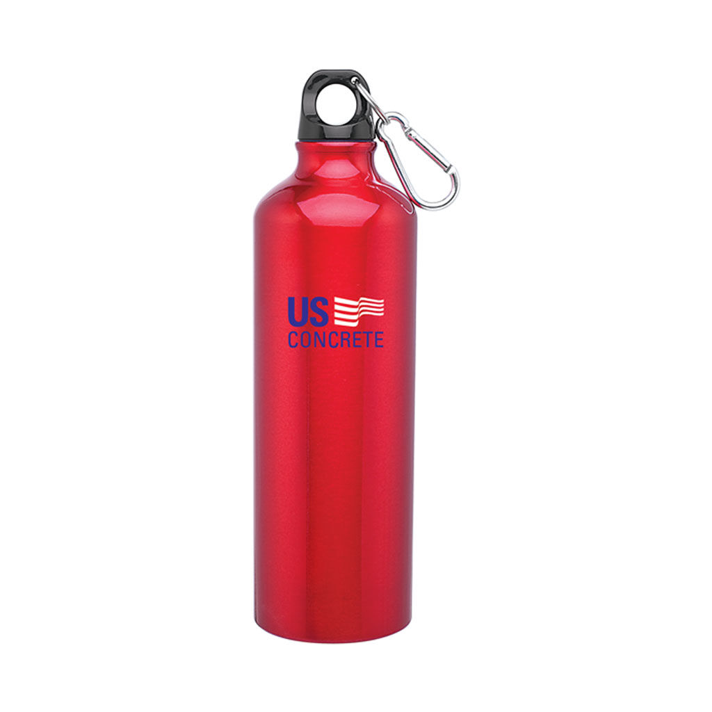 Custom Branded 24 oz h2go Aluminum Classic - Red