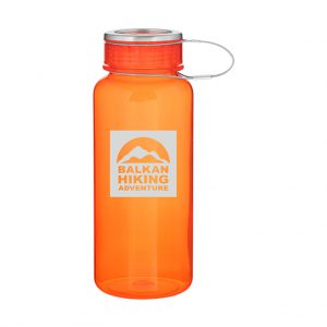 Branded 33.8 oz h2go Canter Purple