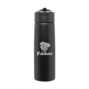 Branded 24 oz h2go Hydra Matte Black