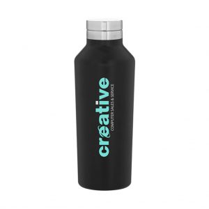 Branded 20.9 oz h2go Manhattan Matte Black