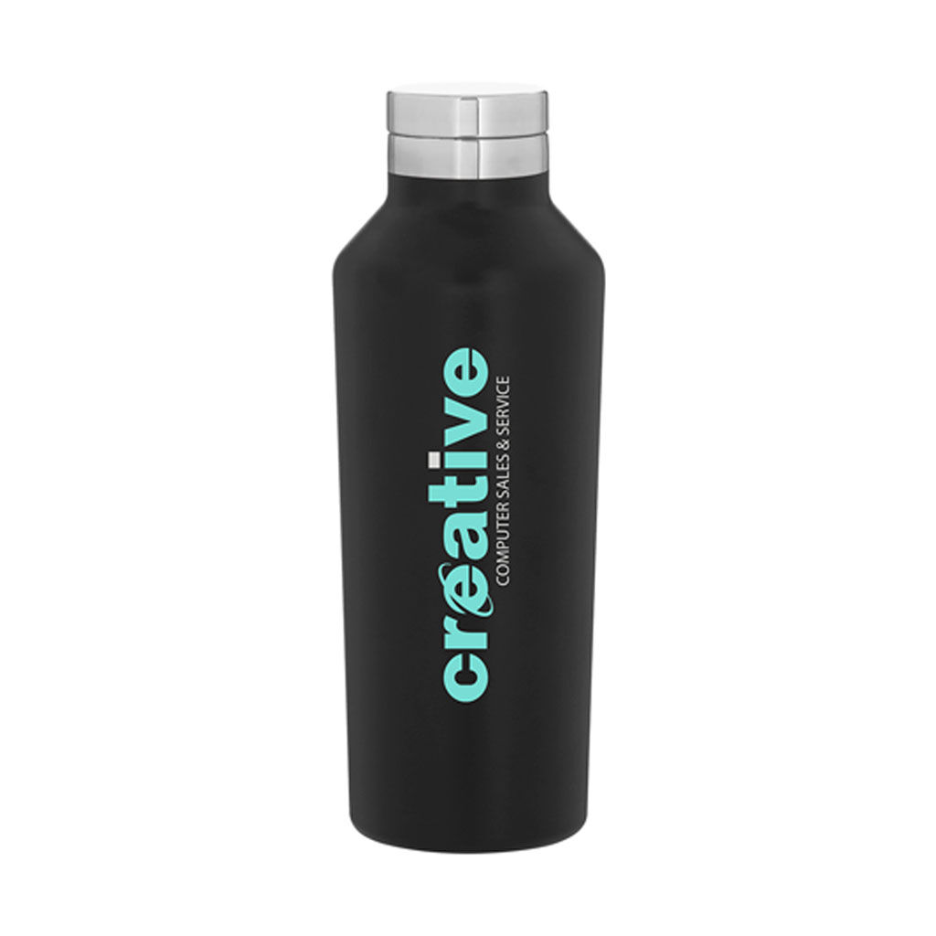Branded 20.9 oz h2go Manhattan Matte Black