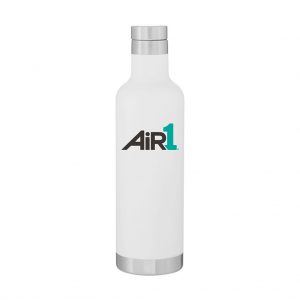 Branded 25 oz h2go Noir Matte White