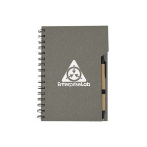 Branded Inspire Spiral Notebook Gray