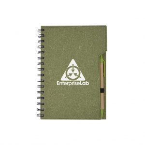 Branded Inspire Spiral Notebook Red