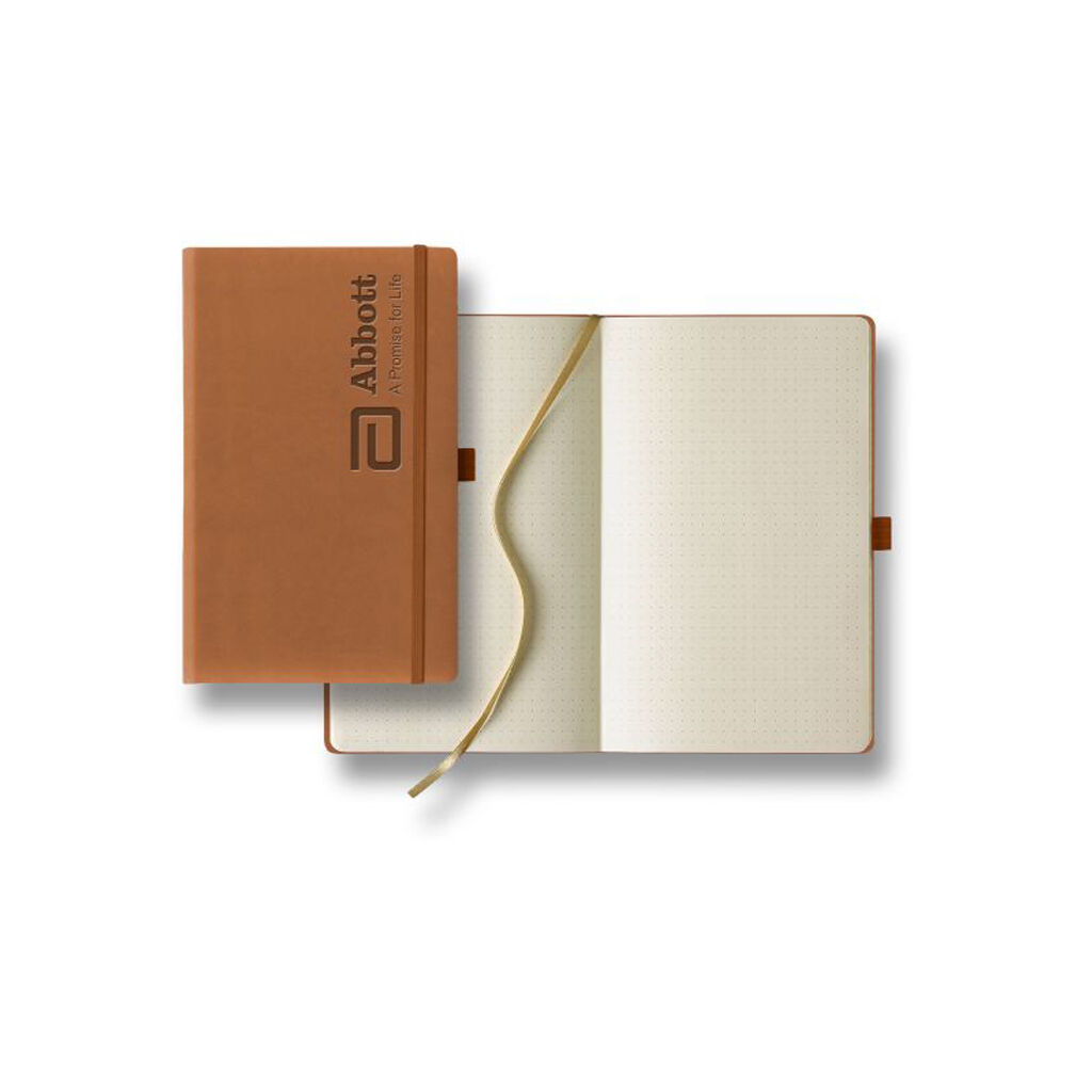 Branded Ivory Dots Medium Journal Beige