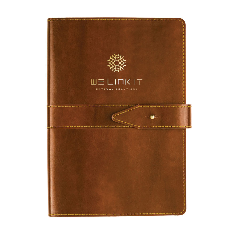 Custom Branded Eccolo Notebooks - Brown