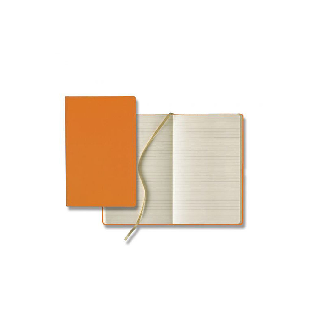 Branded Matra Slim Medium Ivory Journal Orange