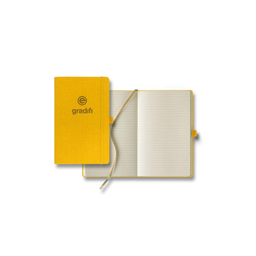 Branded Montana Medium Ivory Journal Yellow