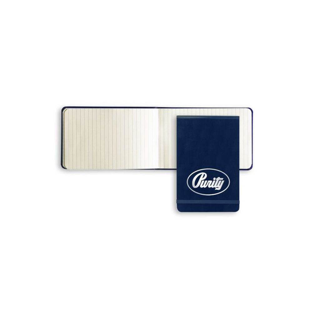 Branded Paros Flip Lined Journal Blue