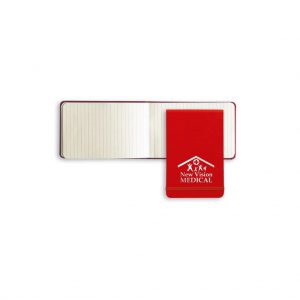 Branded Paros Flip Lined Journal Red