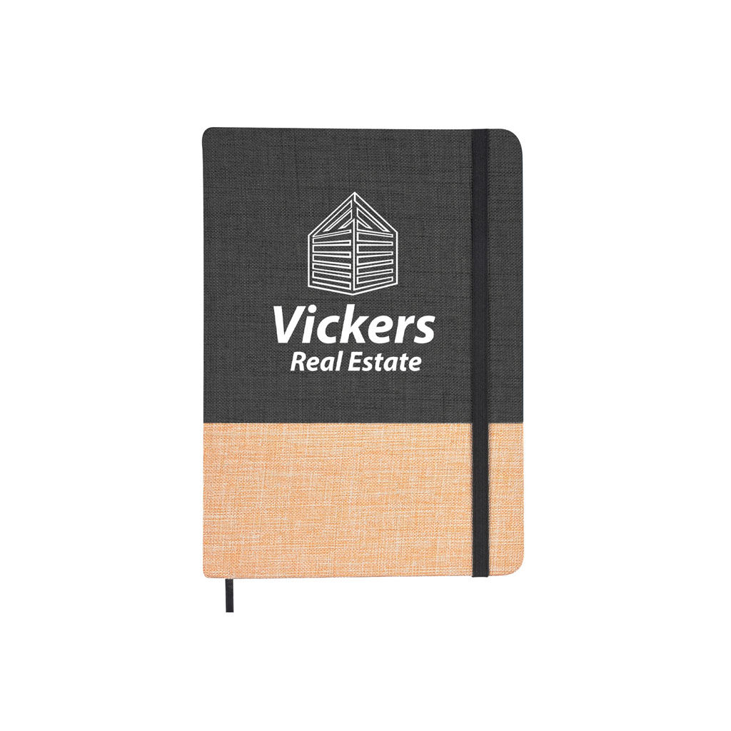 Custom Branded Sahara Journal - Natural Maroon