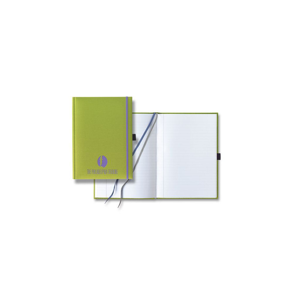 Branded Silk Medium Journal GreenPurple