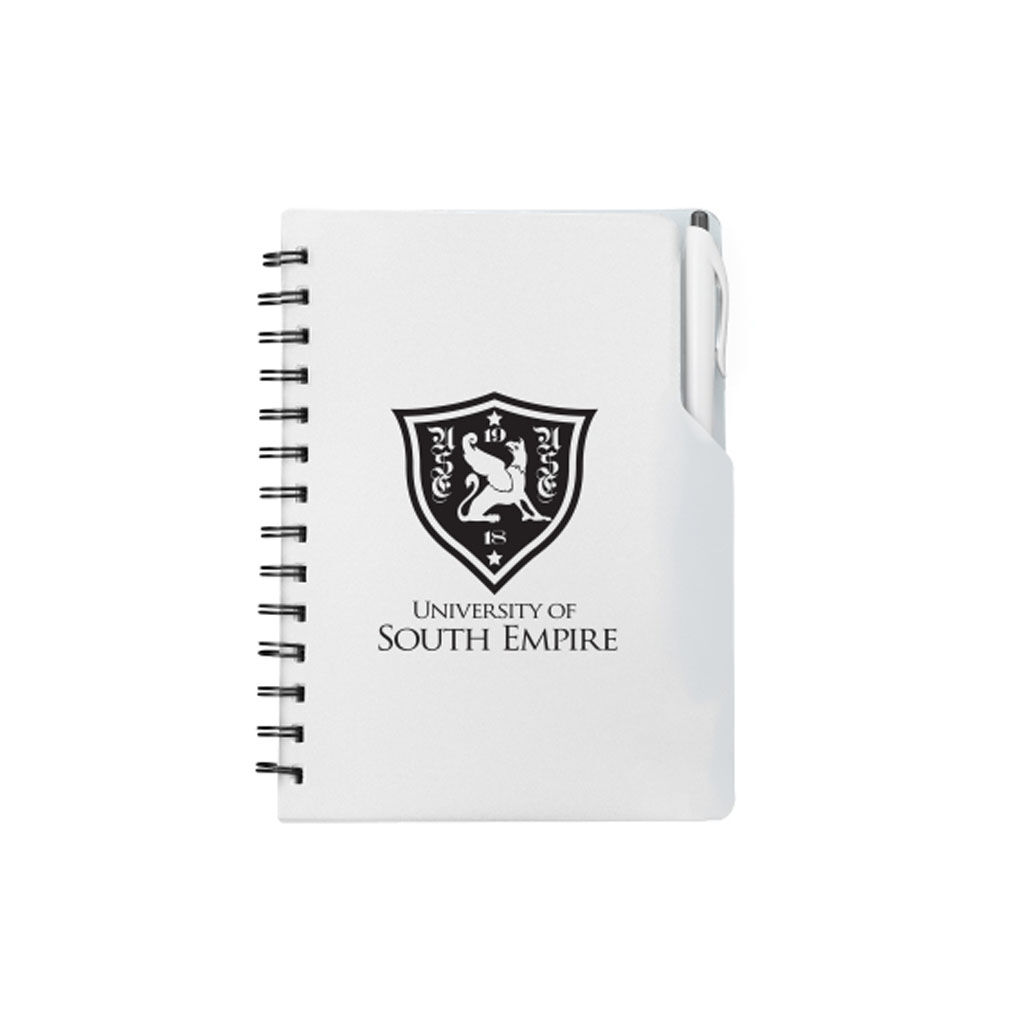 Custom Branded Spiral Notebook with Pen