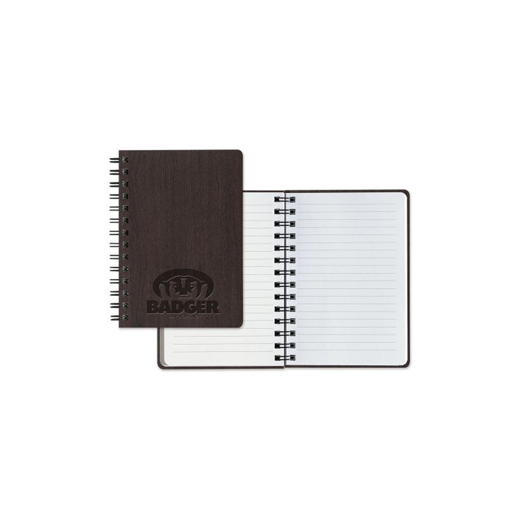 Branded Tahoe Wire Bound Journal Dark Brown