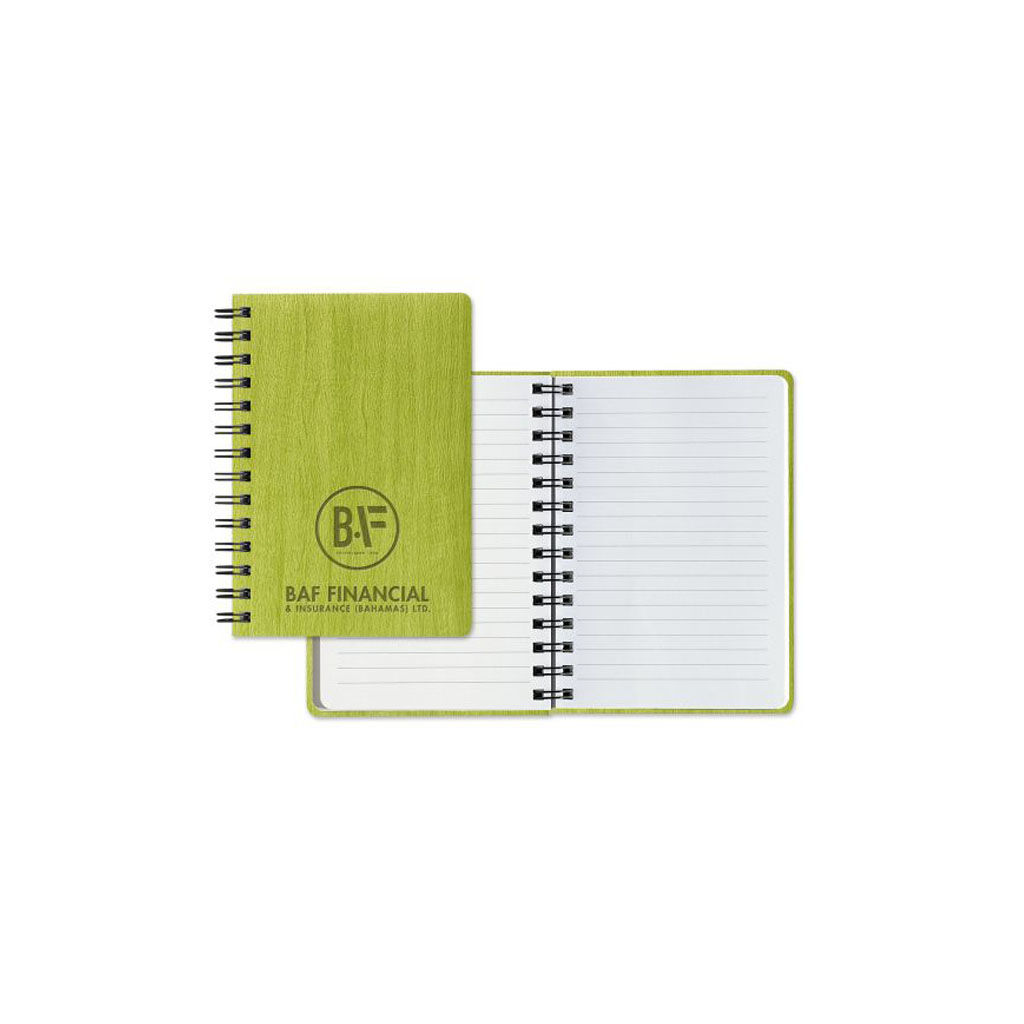 Branded Tahoe Wire Bound Journal Lime Green