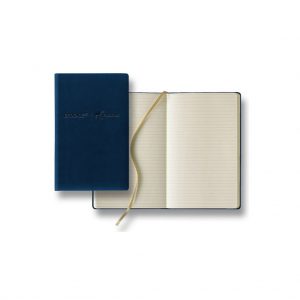 Branded Tucson Slim Medium Ivory Journal Navy Blue