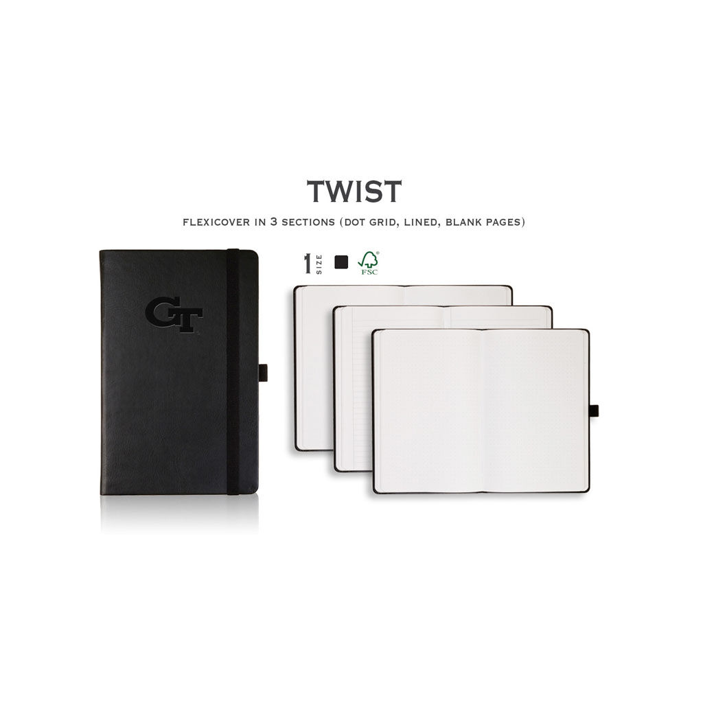 Branded Twist Journal Black