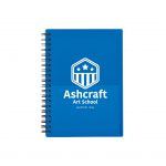 Custom Branded Two-Tone Spiral Notebook - Blue