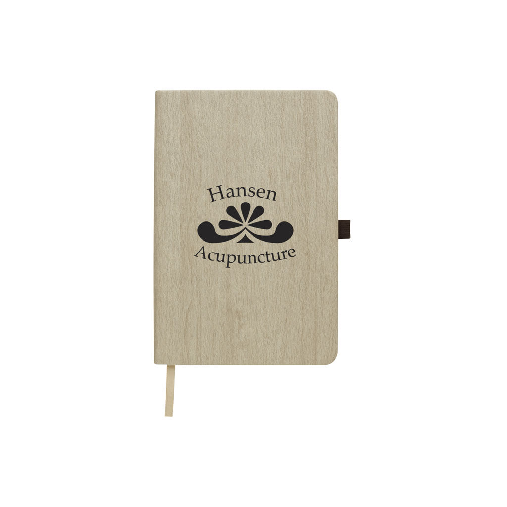 Custom Branded Woodgrain Look Notebook