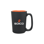 Custom Branded 12 oz Rocca Black - Orange