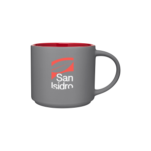 Branded 16 oz Monaco Gray Red