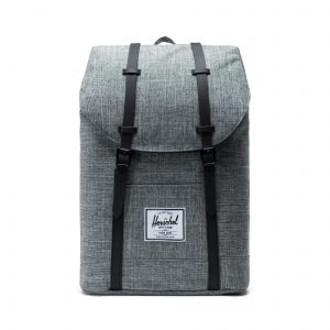 Branded Herschel Retreat 15″ Computer Backpack Raven Crosshatch