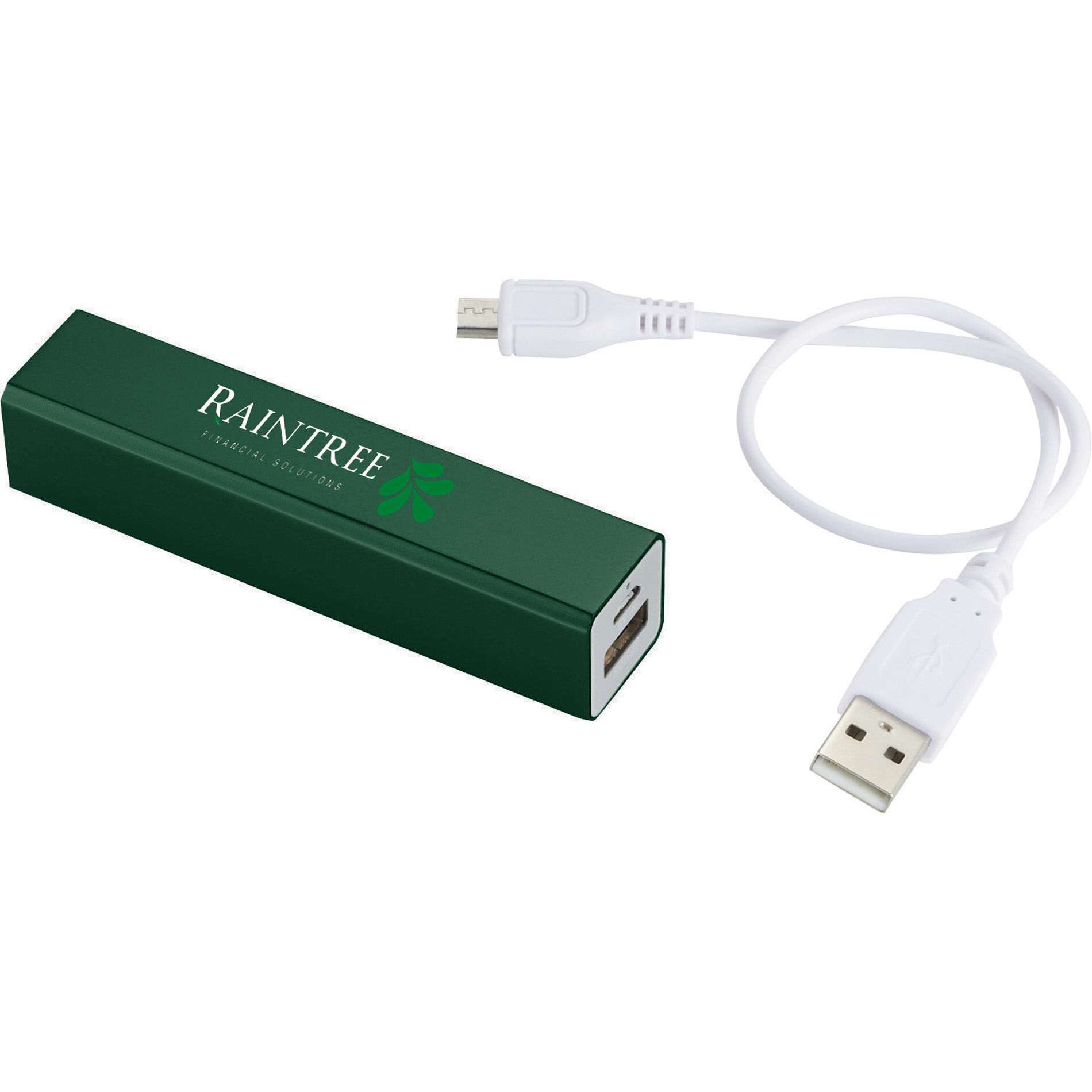 Custom Branded Jolt 2,200 mAh Power Bank - Green