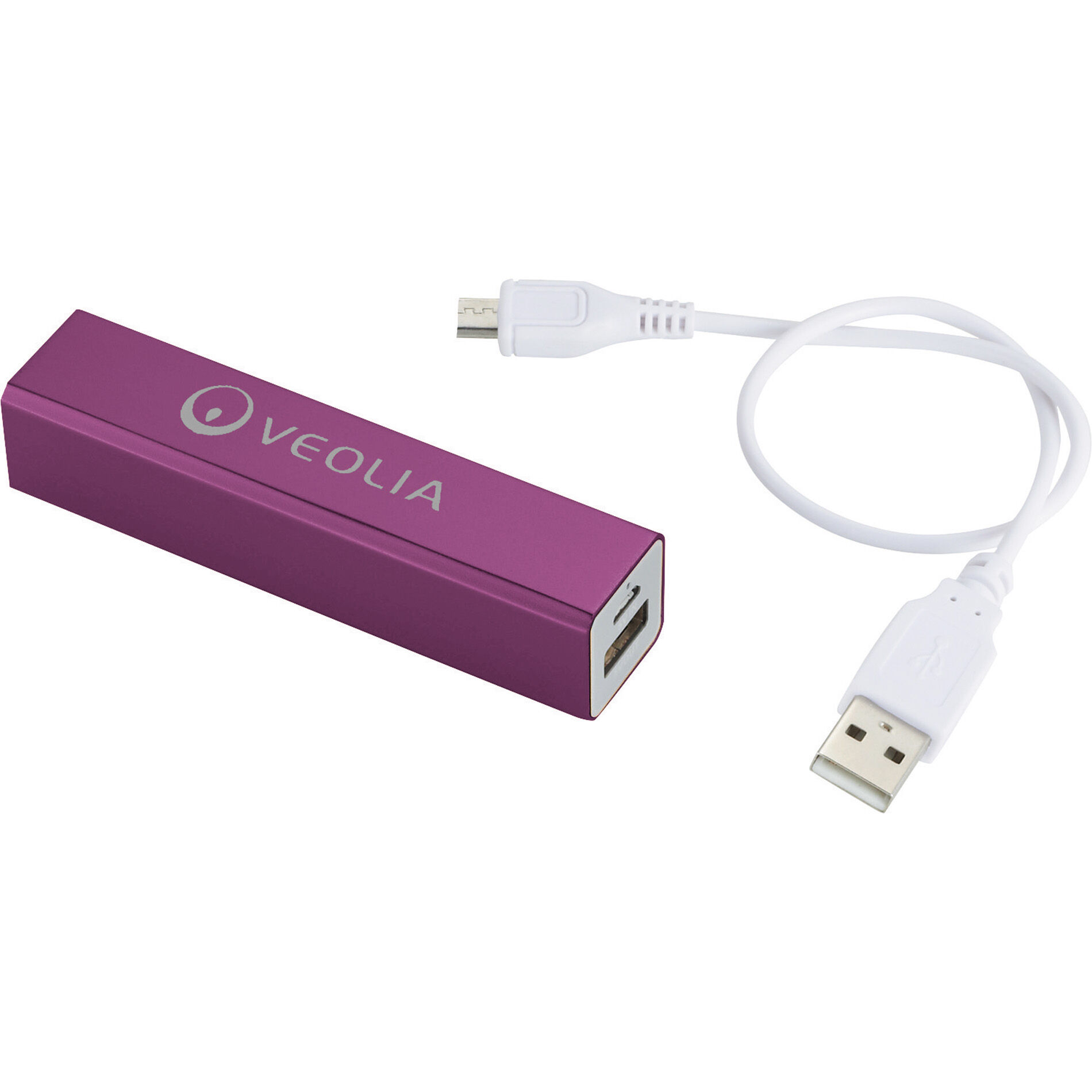 Custom Branded Jolt 2,200 mAh Power Bank - Purple