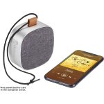 Branded Tahoe Metal & Fabric Waterproof Bluetooth Speaker Gray