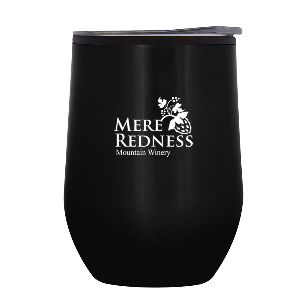 Branded 12 oz Napa Stemless Wine Cup Black