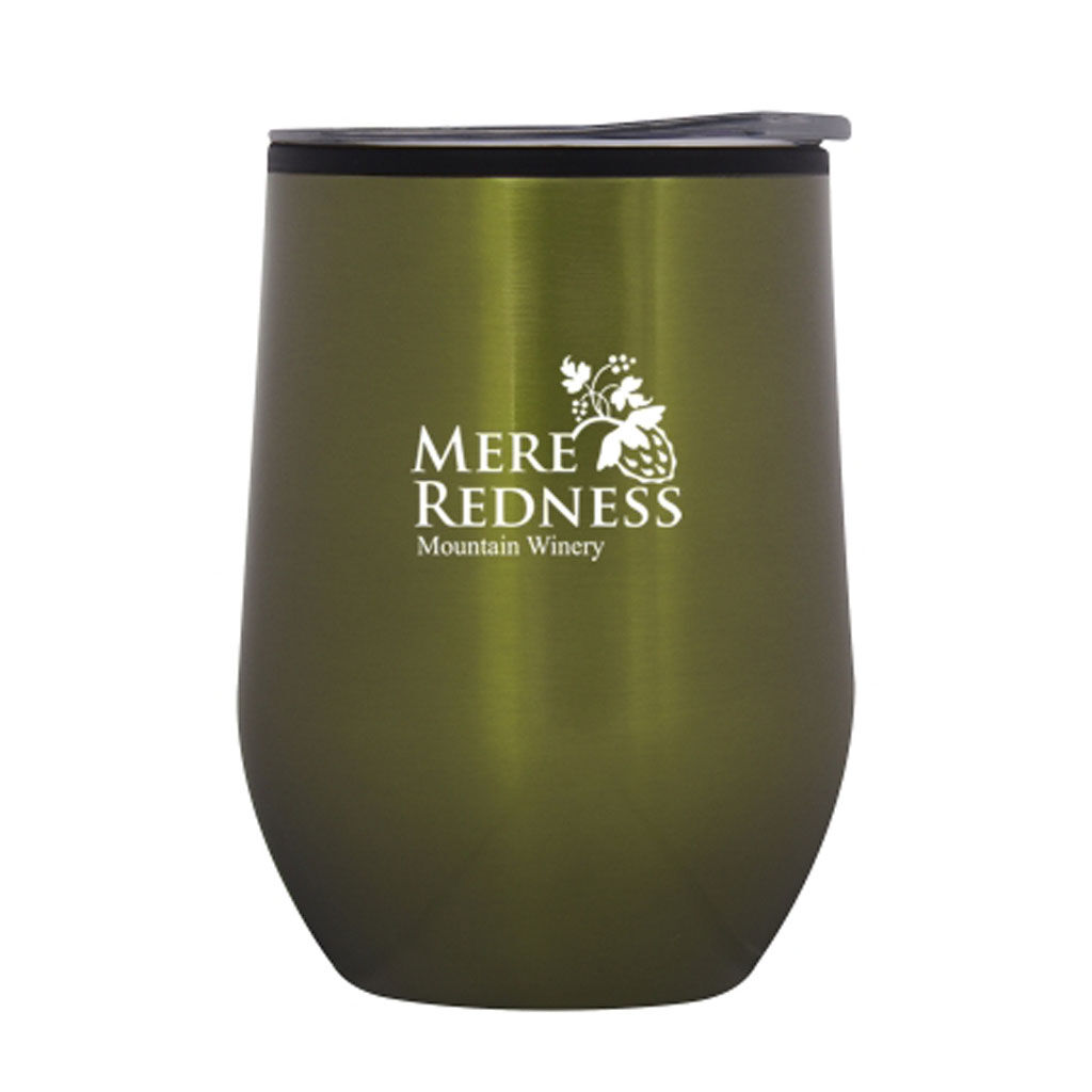 Branded 12 oz Napa Stemless Wine Cup Green
