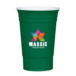 Custom Branded 16 oz Party Cup - Forest Green