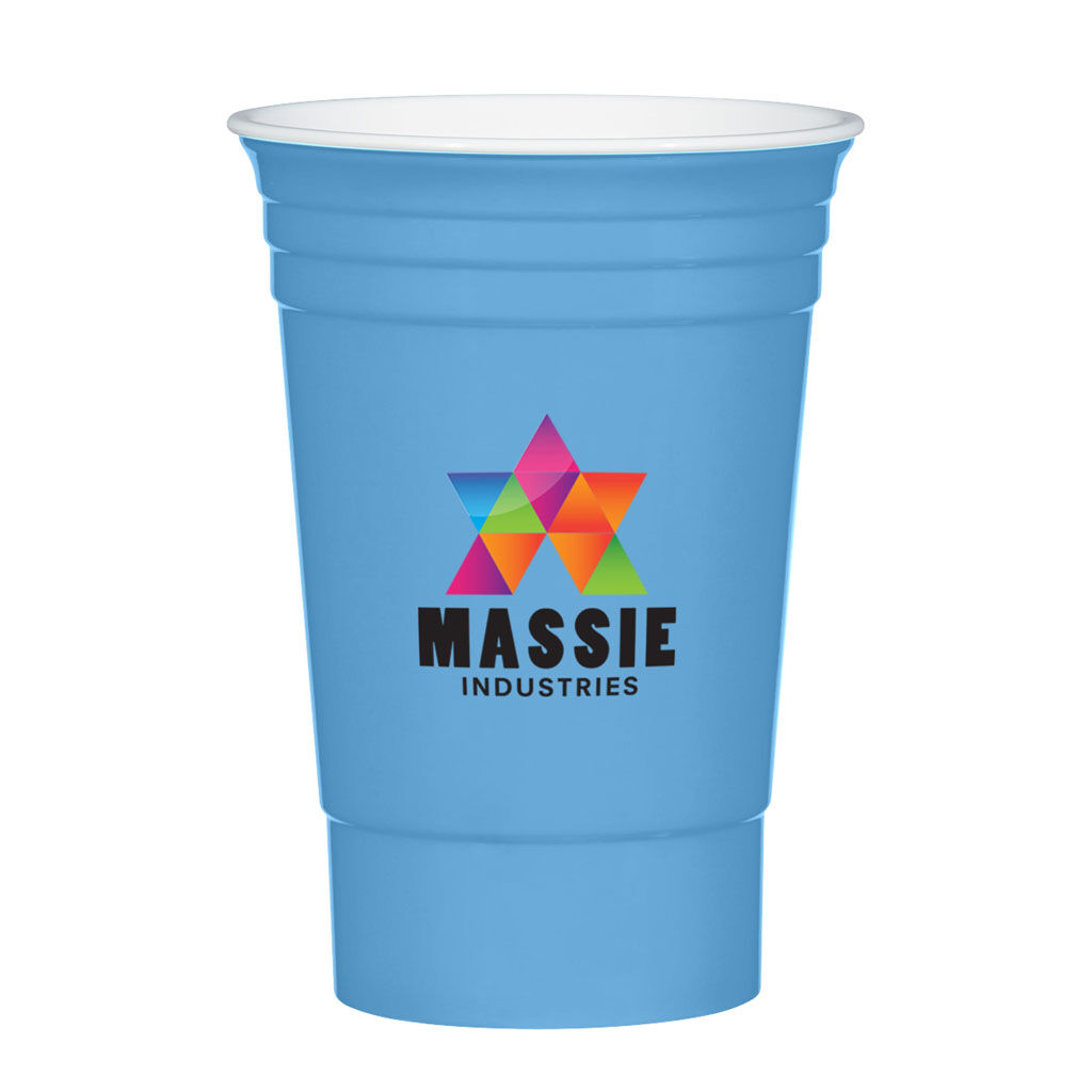 Branded 16 oz Party Cup Light Blue