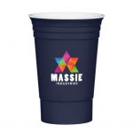 Custom Branded 16 oz Party Cup - Navy