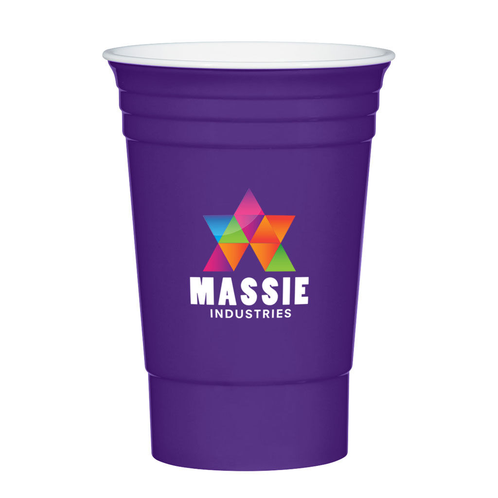 Branded 16 oz Party Cup Purple
