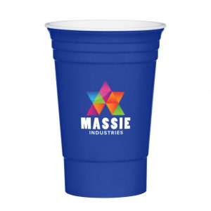Branded 16 oz Party Cup Royal