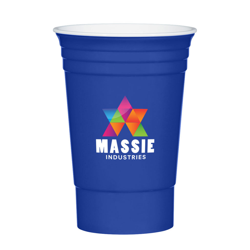 Custom Branded 16 oz Party Cup - Royal
