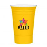Custom Branded 16 oz Party Cup - Yellow