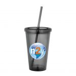 Custom Branded 16 oz Sedici Tumbler - Black