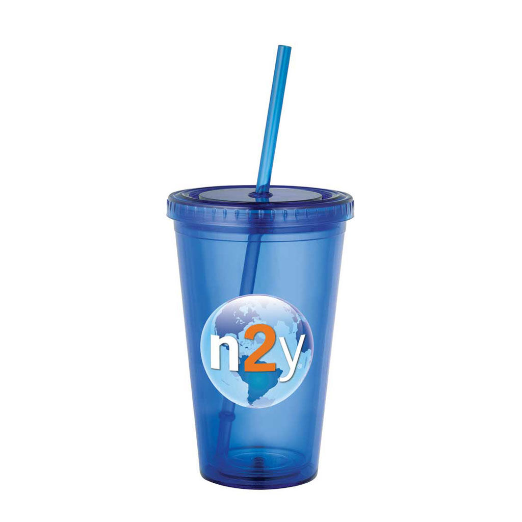 Custom Branded 16 oz Sedici Tumbler - Blue