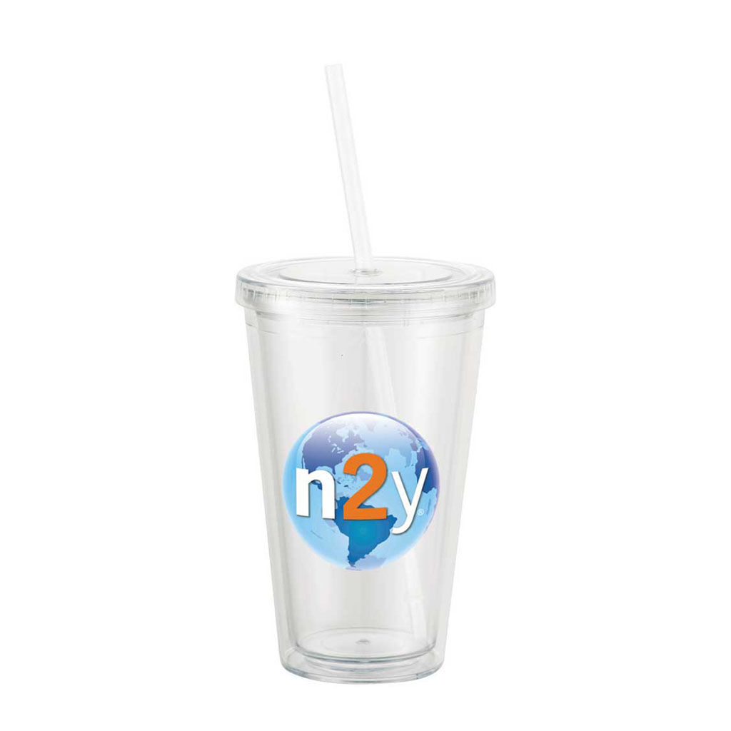 Branded 16 oz Sedici Tumbler Clear