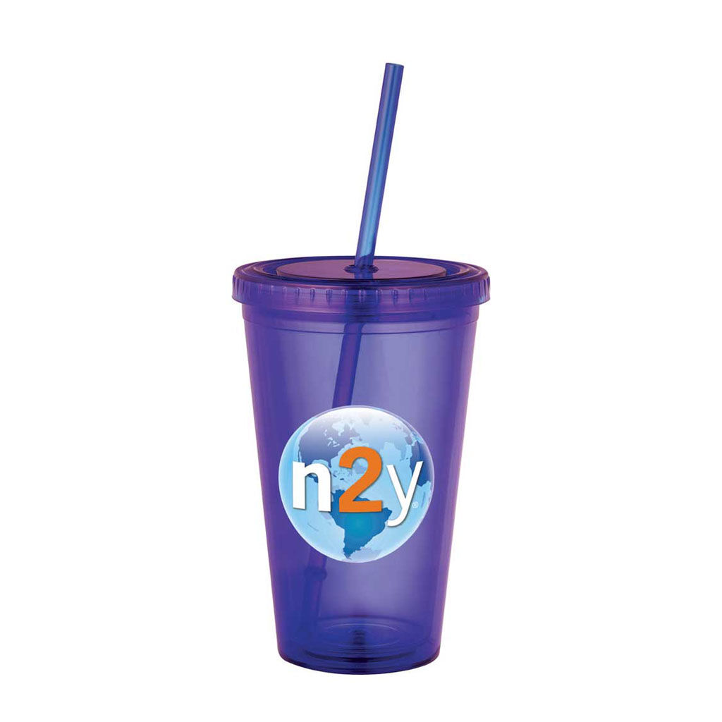 Branded 16 oz Sedici Tumbler Purple