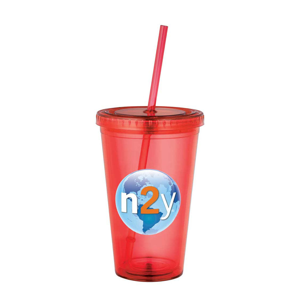 Branded 16 oz Sedici Tumbler Red