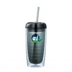 Custom Branded 16 oz Vortex Tumbler - Black